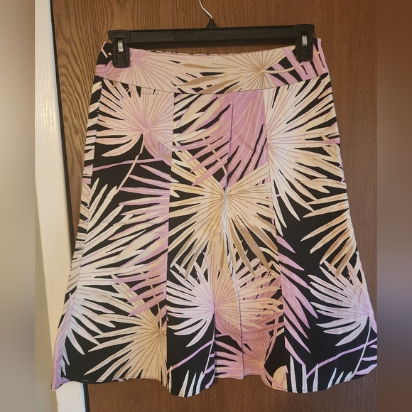 GAP Dresses & Skirts - GAP Black and Purple Pleated A-Line Resort Skirt